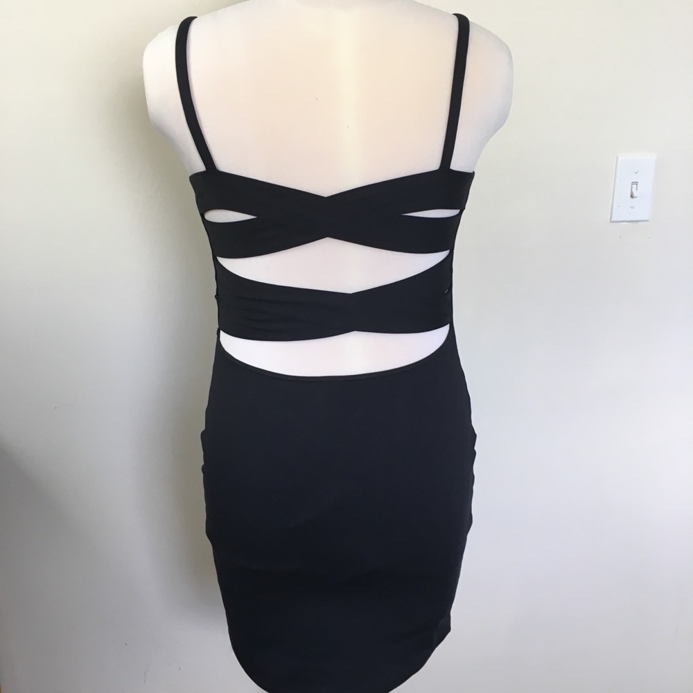 Sexy Little Black Dress w/ criss cross back